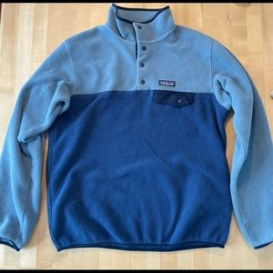 Patagonia Synchilla Snap-T, blue, womens M